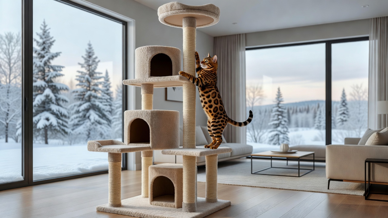 Multi-Level Scratching Post