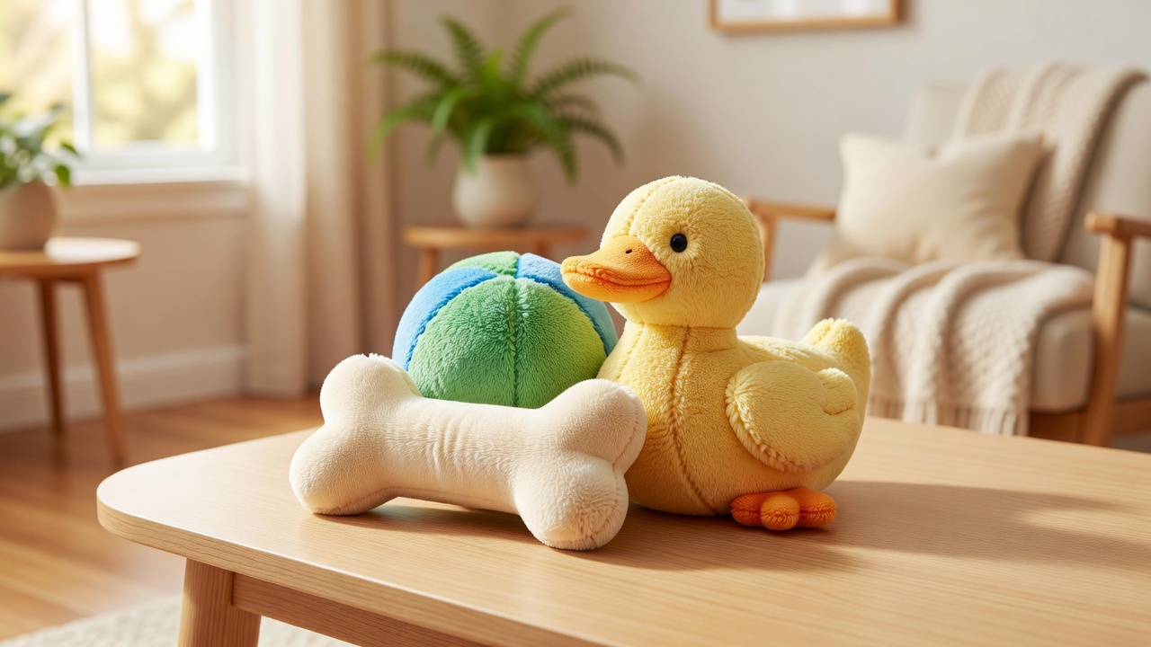 Plush Squeaky Toy Set